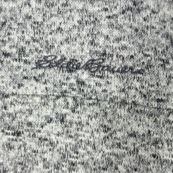 Eddie Bauer Men’s Large Radiator Fleece 1/4 Snap Mock Pullover Sweatshirt Gray - Picture 6 of 12